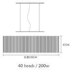 Modern LED Chandelier with Dimmable Control - Stylish Lighting for Home and Hotel