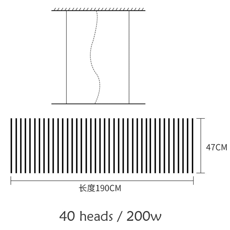 Modern LED Chandelier with Dimmable Control - Stylish Lighting for Home and Hotel