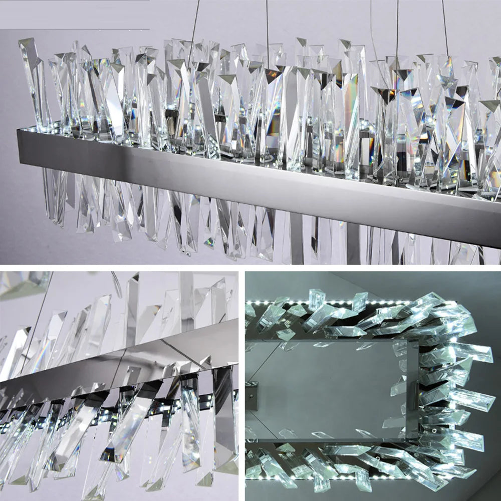 Modern LED Crystal Chandelier for Dining and Living Room Décor
