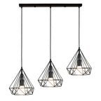 Industrial LED Pendant Light Vintage Loft Cage Hanging Lamp for Home Decor