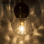 Gold Glass Ball Wall Lamp | Nordic Mirror Sconce Indoor Lighting