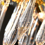 LED Crystal Chandelier: Luxury Home Decoration Living Room Hanging Lamp