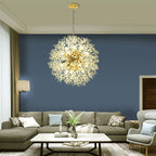Dandelion Chandelier: Nordic Minimalist Wrought Iron LED Indoor Light for Living Room