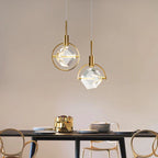 Nordic Crystal Chandelier Pendant for Bedroom Bar, Modern Luxury LED Light