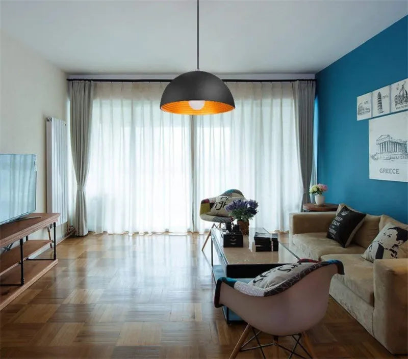 Vintage Pendant Lamp: Industrial Retro Hanging Light for Home Dining Kitchen