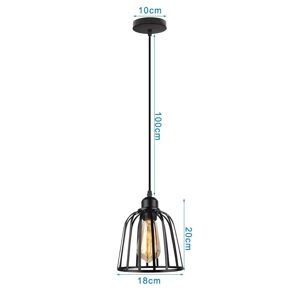 Industrial LED Pendant Ceiling Light for Home Living Room Kitchen Decor