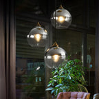 Glass Ball Pendant Light - Modern Nordic LED Hanging Fixture for Dining and Kitchen