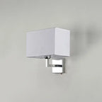 LED Minimalist Wall Lamps with Rectangle Texture Shade for Living Room & Bedroom
