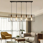 Multi-Head Chandelier: Stylish, Adjustable Wrought Iron Pendant Light for Bedroom, Dining Room, Kitchen