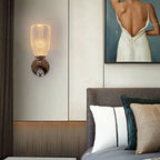 Modern Gold LED Wall Lamp for Living Room Bedroom, Minimalist Luxury Design