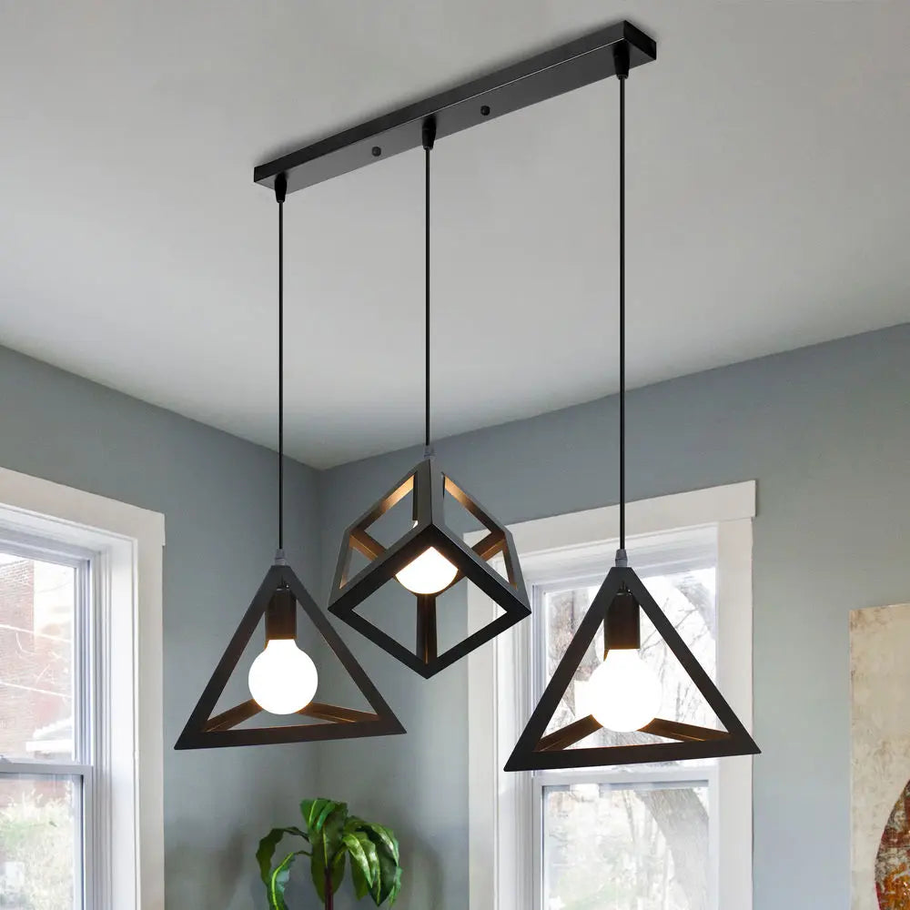 Vintage Industrial Pendant Light LED Ceiling Chandelier for Home Kitchen