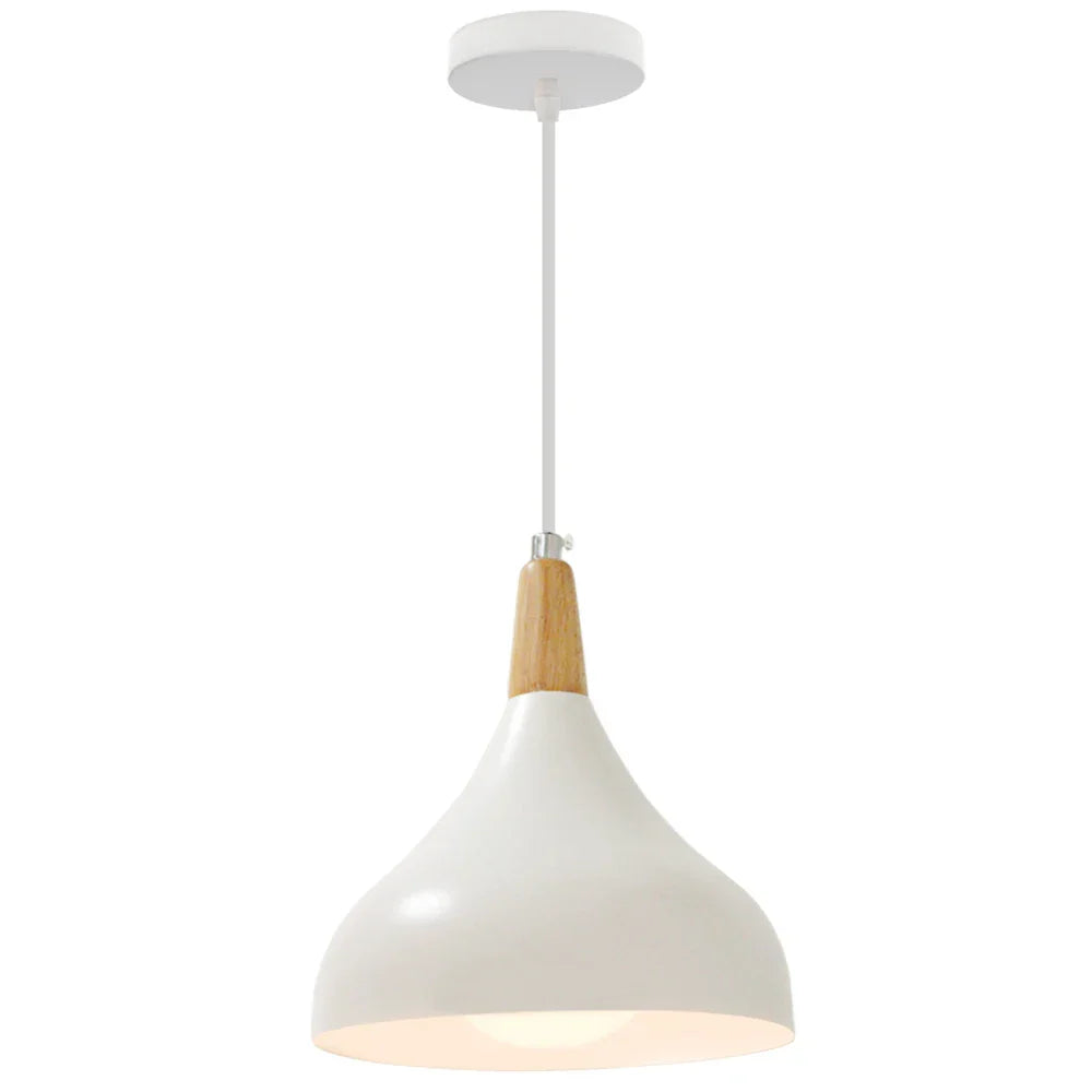 Vintage Modern Wood Pendant Lamp | Nordic Industrial LED Hanging Light