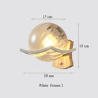 Japanese Moon Wood Wall Lamp - Minimalist Design - LED Sconce Lights