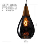 Nordic Water Grain Glass Pendant Lights for Living Room, Kitchen, Restaurant, Bar - Retro Simple Hanging Lamps