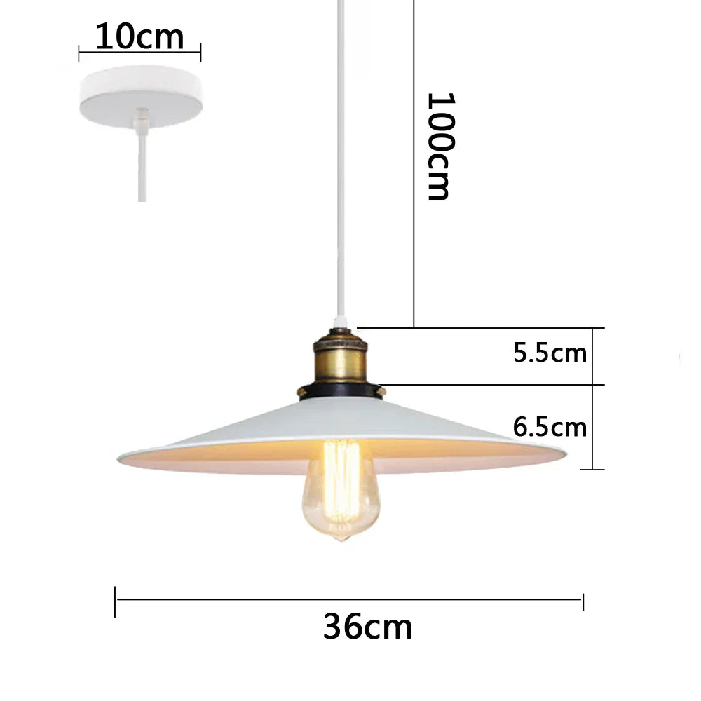 Industrial Pendant Light - Vintage Retro Chandelier LED Ceiling Lamp