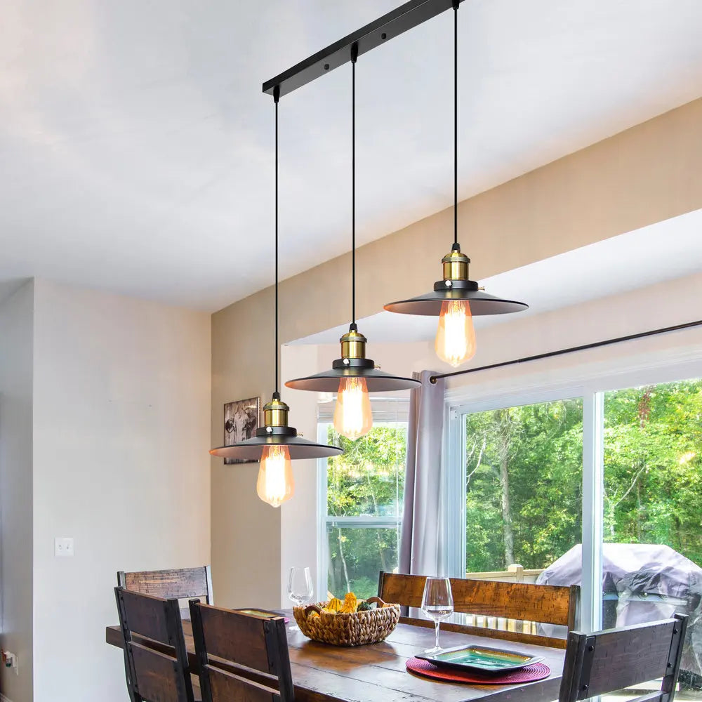Retro Industrial Pendant Chandelier LED Ceiling Lamps for Kitchen Living Room