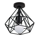 Vintage Industrial LED Ceiling Light Shade for Living Room Kitchen Cage Home Decor