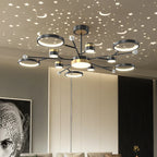 Modern LED Ceiling Chandelier | New Star Projection | Living Room Bedroom Lighting Fixtures