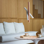 Tubes Pendant Light: Modern Designer Rose Gold Lamp for Study Office Restaurant