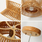 Solid Wood Chandelier - North European Style Indoor Lighting