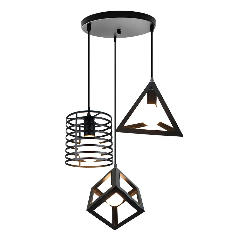 Vintage Industrial Pendant Light LED Ceiling Chandelier for Home Kitchen