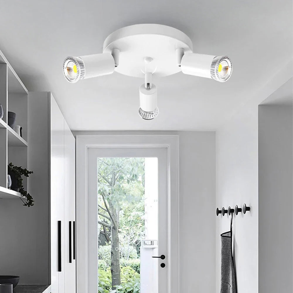 Rotatable LED Chandelier: Ceiling Mounted Spot Lights for Living Room, Kitchen