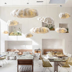 LED Cloud Chandelier: Floating Cotton Cloud Pendant Lamp for Nursery, Living Room, Kids Room