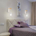 Industrial Iron Wood Wall Lamp E27 Modern Nordic Sconce by for Home Decor Bedroom