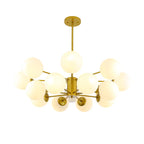 Black/Gold Glass Pendant Light for Living Room Bedroom Restaurant