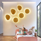 LED Wooden Wall Lamp: Modern Nordic Style Bedroom Wall Light, AC110-240V