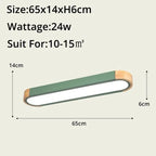 Wood LED Ceiling Lamp: Modern Decorative Lighting for Home Interiors