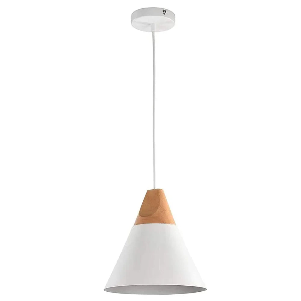 Vintage Modern Wood Pendant Lamp | Nordic Industrial LED Hanging Light