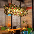 Rose Chandelier: Decorative Industrial Style Pendant Lamp for Music Restaurant