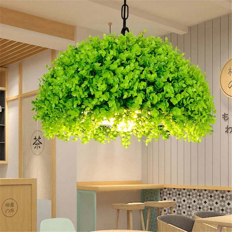 Retro Plant Chandelier: Ideal for Restaurant, Bar, Industrial Loft Decor