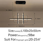 Geometric Aluminum Pendant Light for Living Bedroom Restaurant Kitchen - Modern Art Luminaire