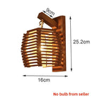 Bamboo Wall Sconce Light for Aisle Corridor Hotel Restaurant Cafe