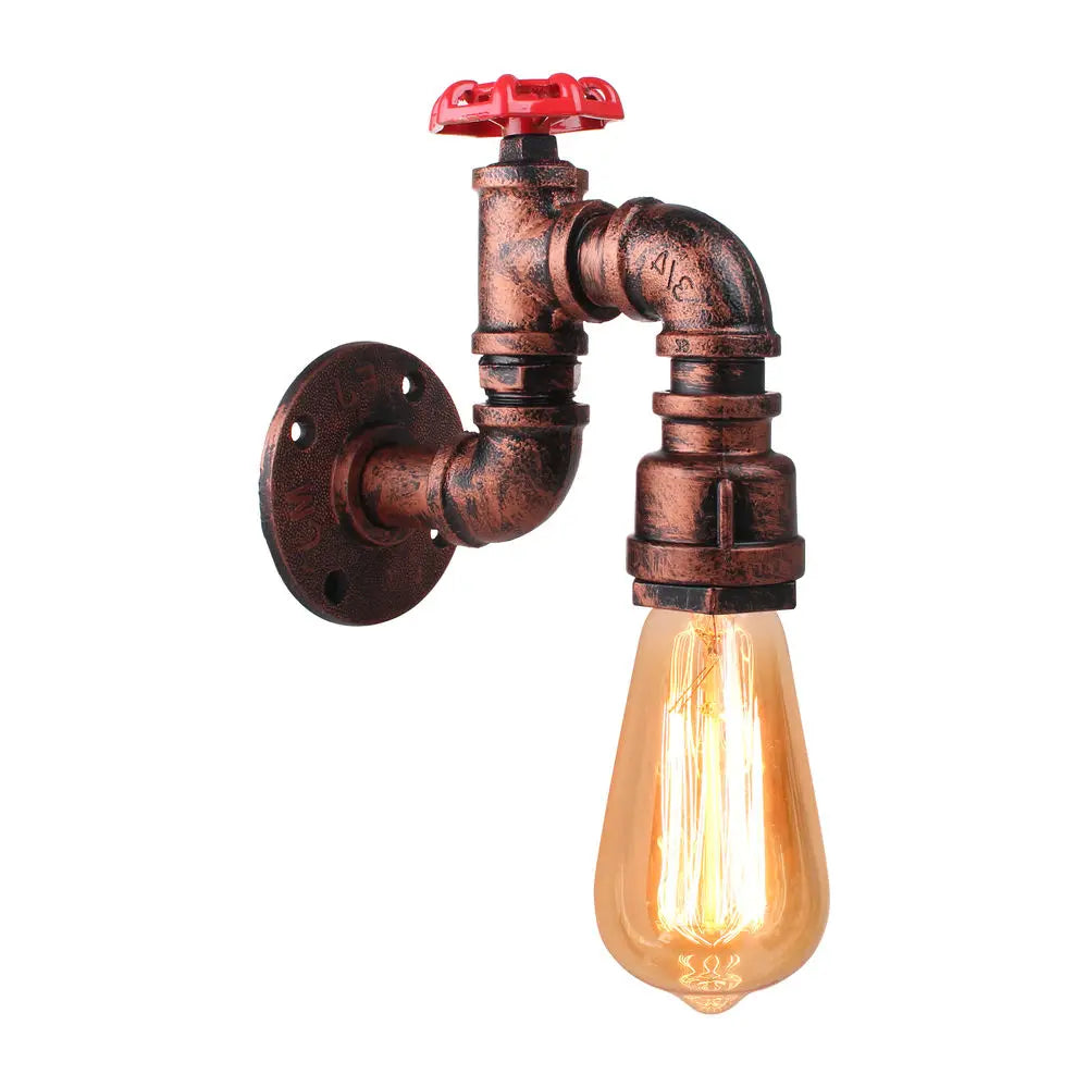 Industrial Water Pipe Wall Sconce for Restaurant Cafe Bar Kitchen
