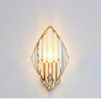 Crystal Wall Lamp: Modern Sconce Light Fixture for Luxury Living Room, Bedroom, Hotel Hallway