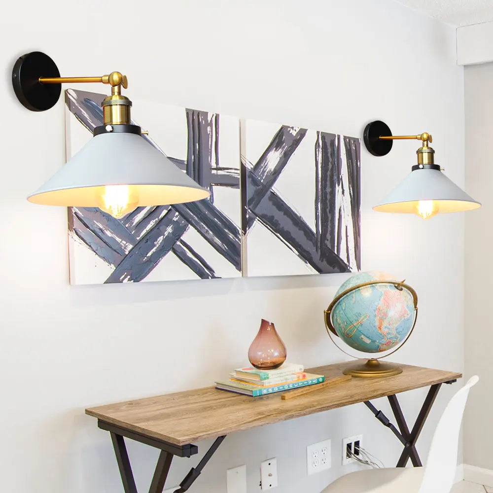 Industrial Loft Wall Lamp, Retro Wall Light for Home Decor, E27 Bulb Lighting