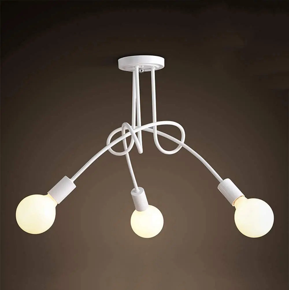 Nordic White LED Ceiling Light for Home Decor