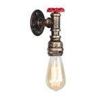 Vintage Industrial Water Pipe Wall Light for Home Cafe Decor - Afralia™