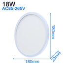 LED Ceiling Light: Modern Ultra-thin Panel, 6-48W, Surface Mounted for Living Room