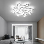 Modern LED Star Chandelier with Remote Control Indoor Lighting