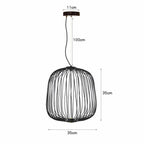 Modern LED Bird Cage Chandelier for Villa Living Room Dining Decor