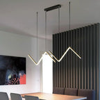 Modern Nordic Line Chandelier for Dining Table and Bar Settings