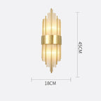 Crystal Wall Lamp for Modern Light Luxury Living Room, Bedroom, and Dining Area