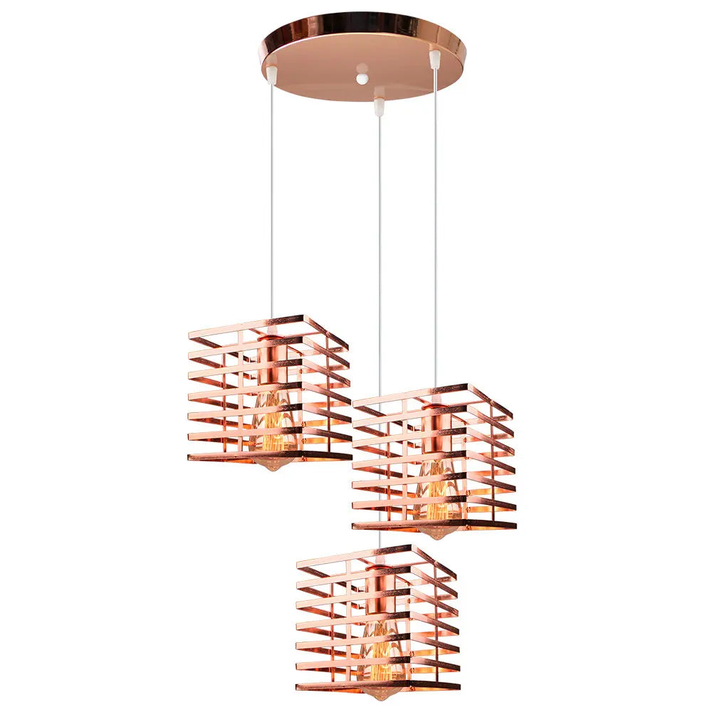 Industrial Vintage LED Pendant Light for Home Living Room Decor