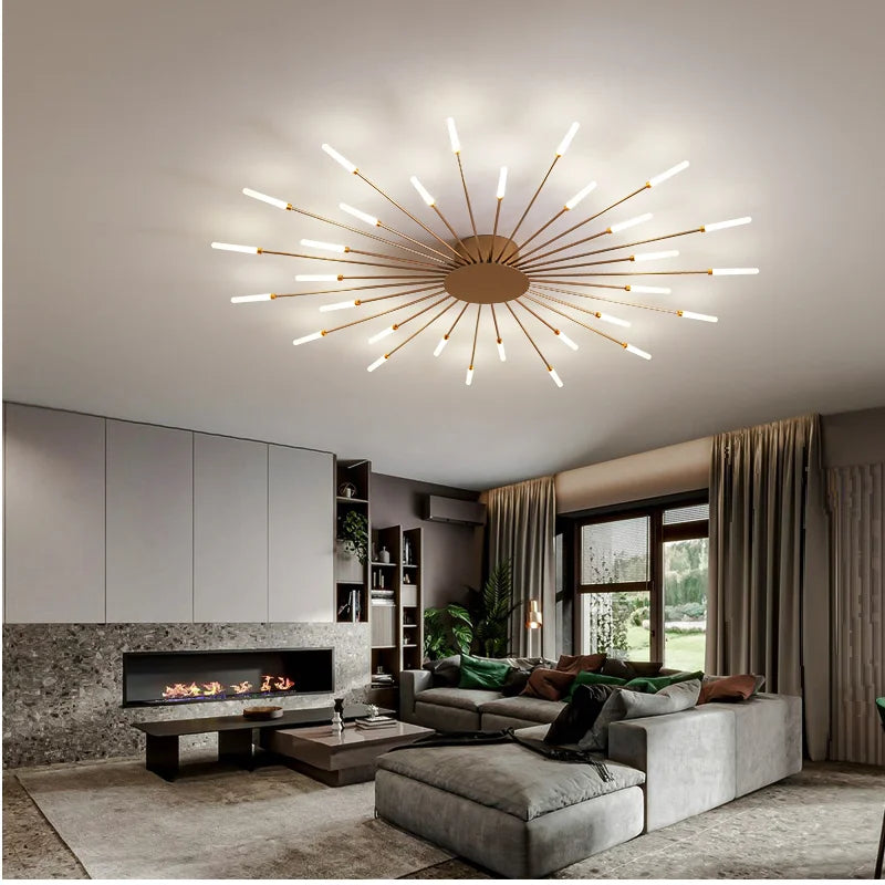 Modern Led Chandelier Fixture for Living Room Bedroom, Creative Ceiling Lamp