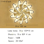 Petal Ceiling Lamp - Modern Black White Minimalist Lighting