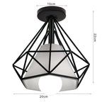 Iron Aisle Ceiling Lights: Industrial Nordic Vintage Kitchen Decor Ceiling Lamp
